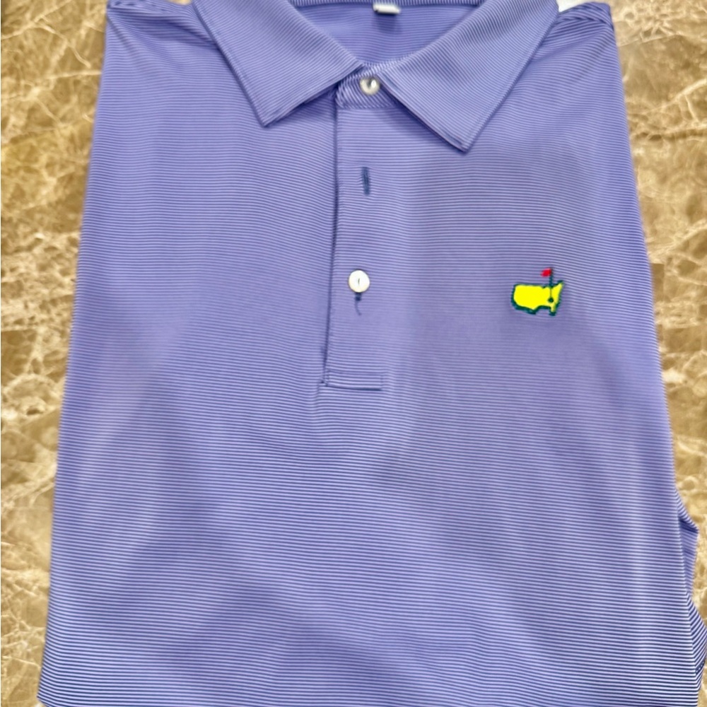 Peter Millar Masters Men's Blue Striped Shirt